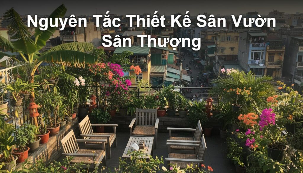 Nguyên Tắc Vàng Để Có Sân Vườn Sân Thượng Đẹp