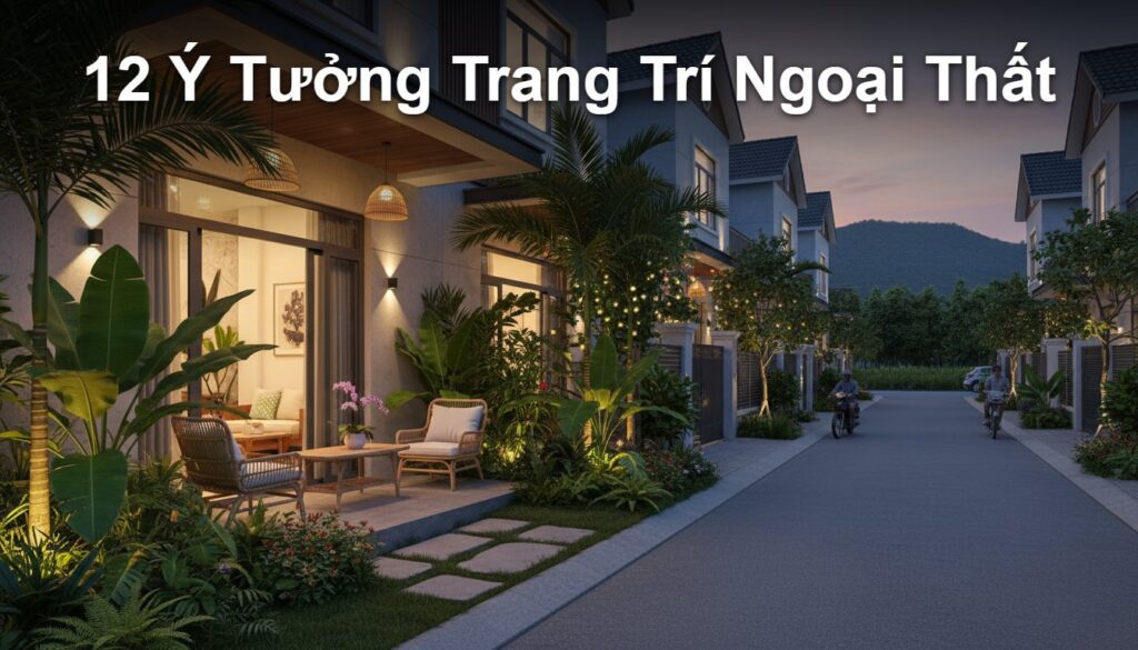12 Ý Tưởng Trang Trí Ngoại Thất Giúp Nâng Tầm Ngôi Nhà - Mỹ Thuật Nam Thắng
