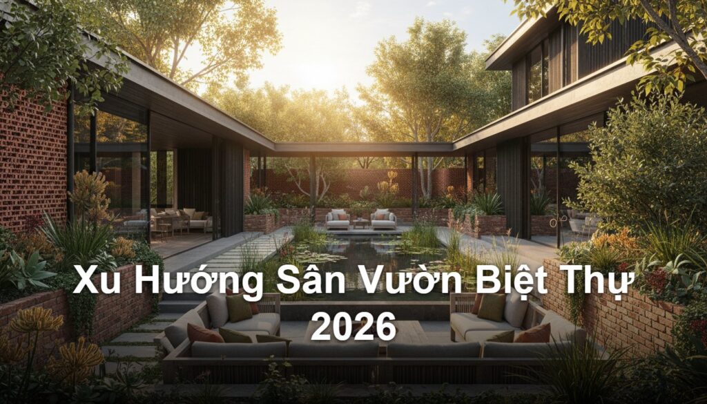 Xu Hướng Thiết Kế Sân Vườn Biệt Thự Hiện Đại Năm 2026