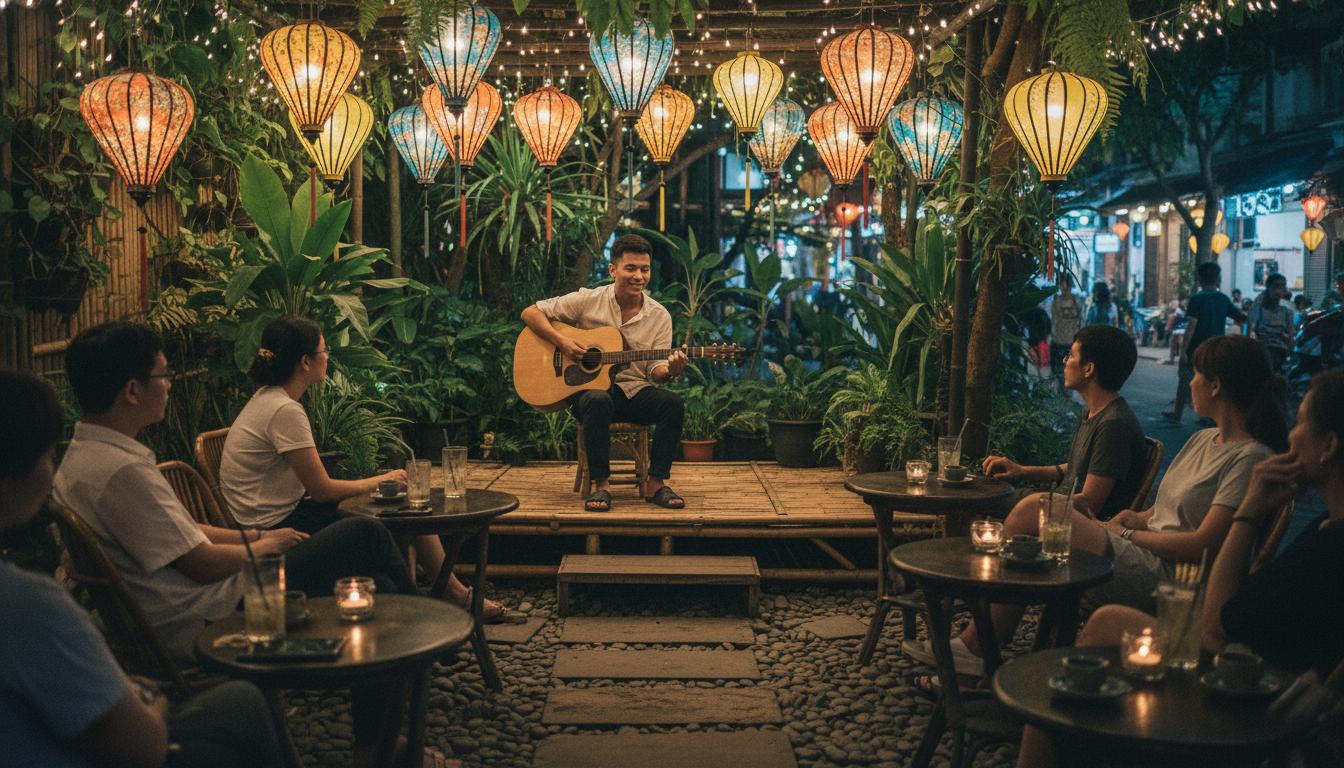 Thiết Kế Quán Cafe Sân Vườn Đẹp Hút Khách 2026 - Mỹ Thuật Nam Thắng