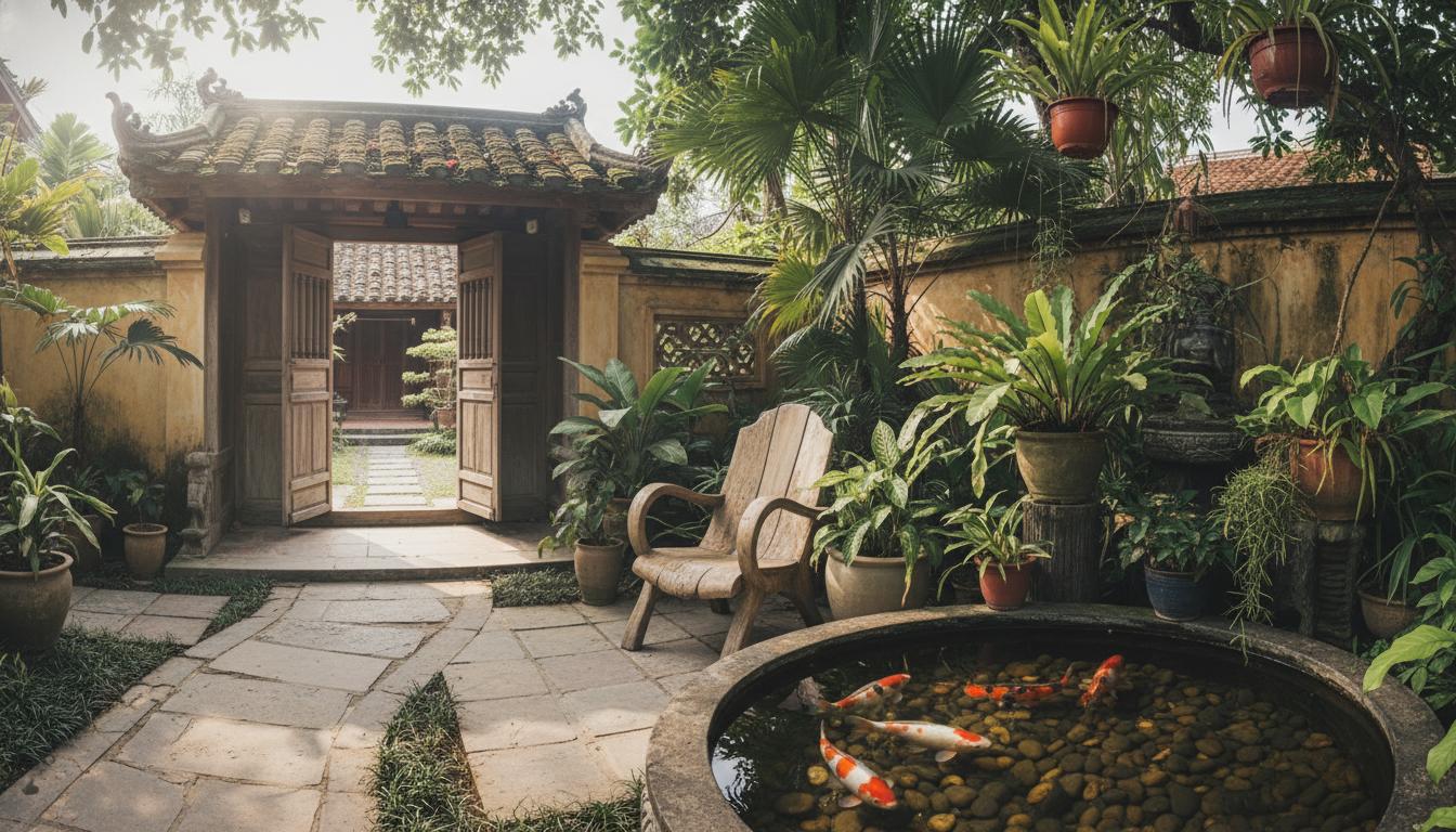 10 Ý Tưởng Thiết Kế Sân Vườn Đẹp Cho Nhà Phố 2026