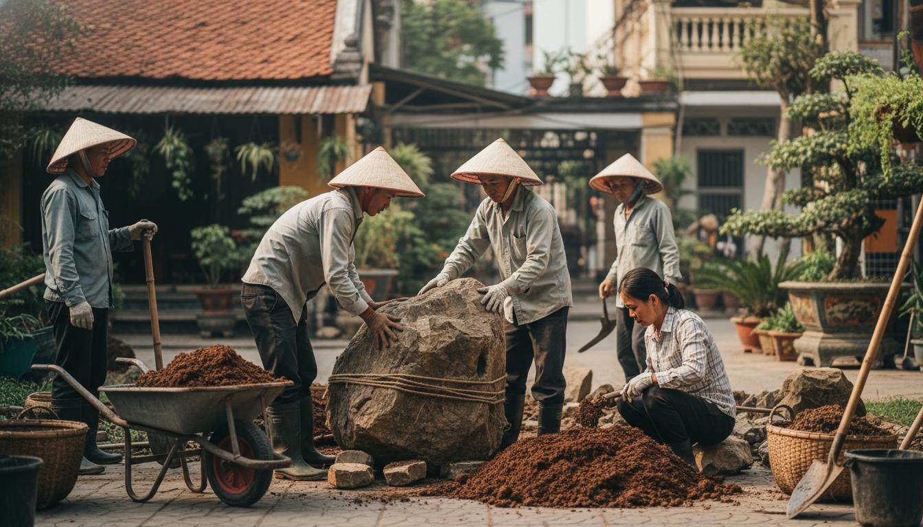 Thiết Kế Và Thi Công Sân Vườn Tại Hà Nội