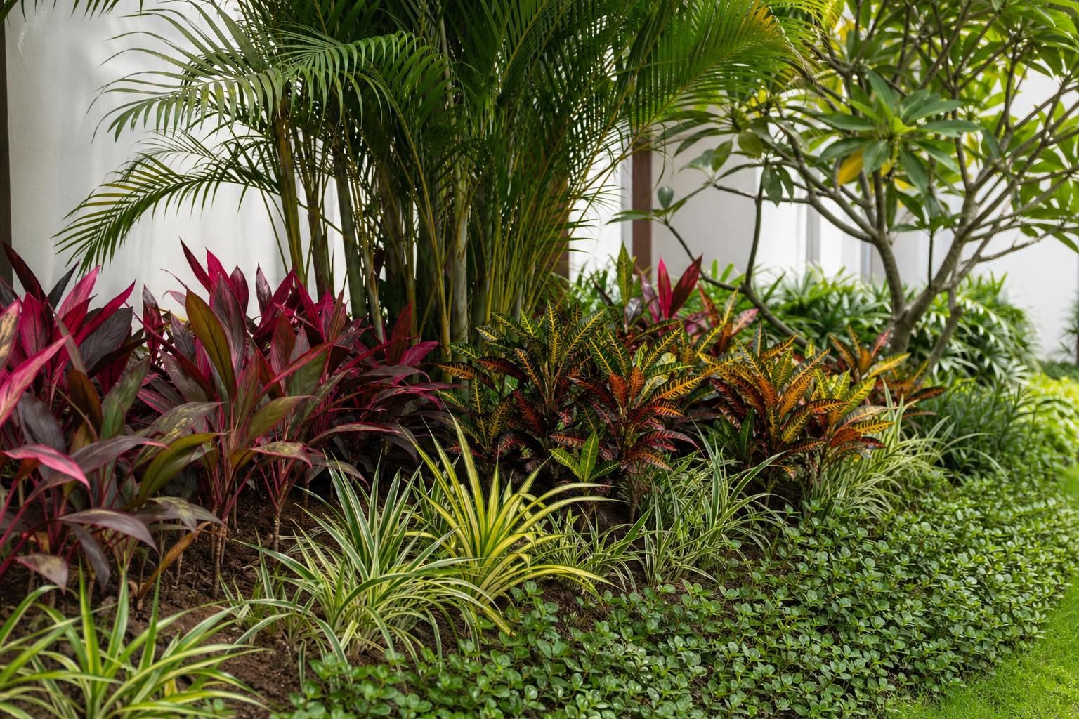 Phối Cây Nhiều Tầng Cho Sân Vườn Biệt Thự