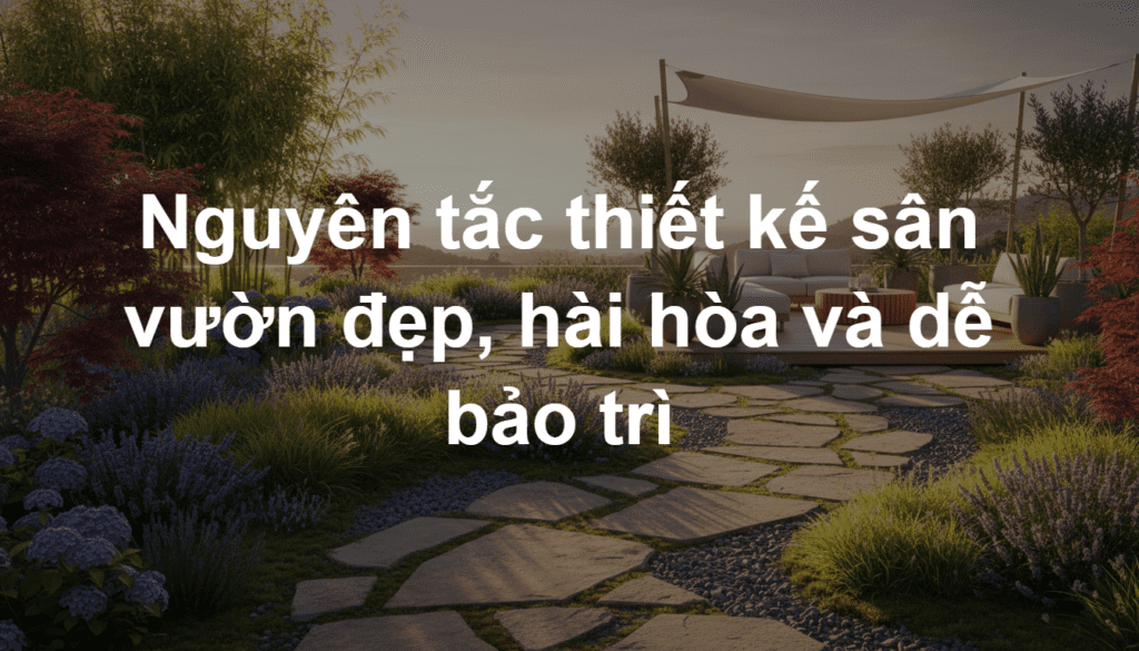 Nguyên Tắc Thiết Kế Sân Vườn Đẹp, Hài Hòa Và Dễ Bảo Trì