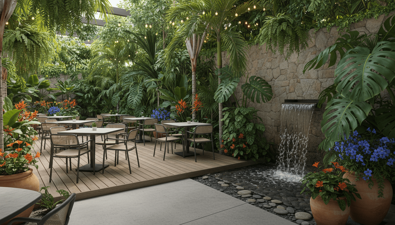 Thiết Kế Sân Vườn Tiểu Cảnh Đẹp Và Hiện Đại Cho Nhà Phố, Biệt Thự Và Quán Cafe 1 Thiết Kế Sân Vườn Tiểu Cảnh Đẹp Và Hiện Đại Cho Nhà Phố, Biệt Thự Và Quán Cafe