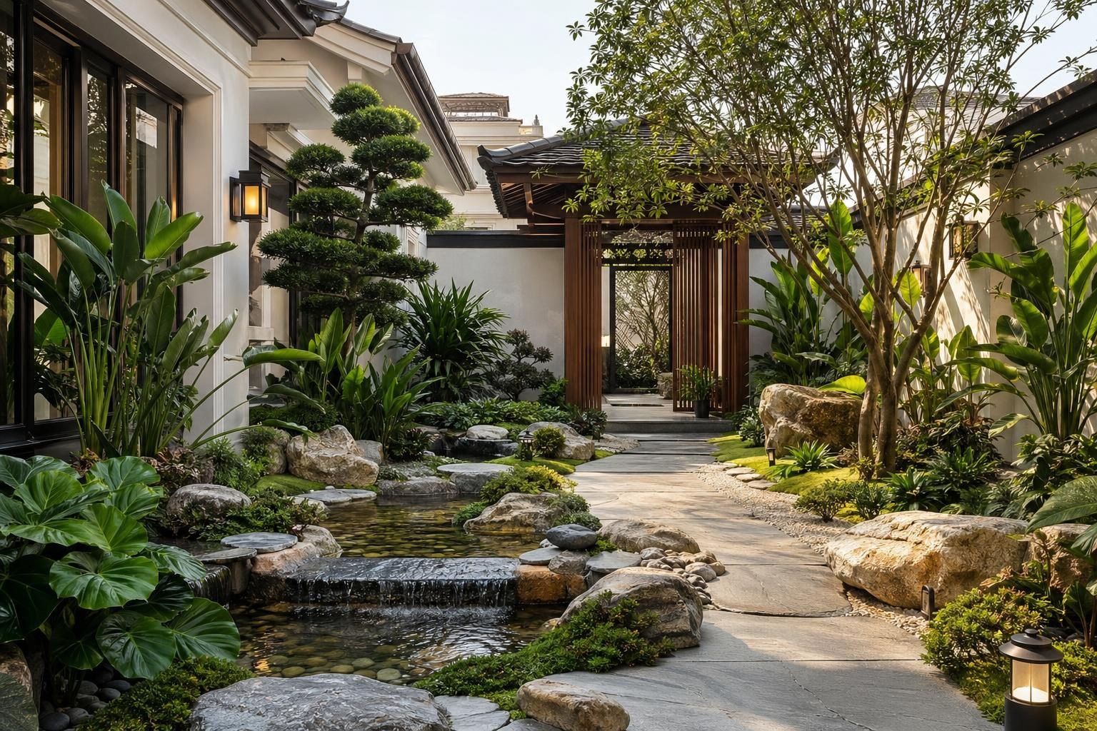 Thi Công Tiểu Cảnh Sân Vườn Đẹp Cho Nhà Phố Và Biệt Thự