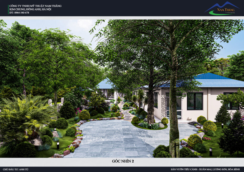 Sân Vườn Anh Tú – Xuân Mai, Lương Sơn, Hòa Bình | Dự Án Cảnh Quan Nổi Bật
