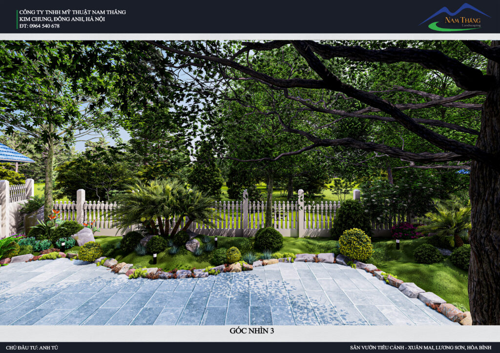 Sân Vườn Anh Tú – Xuân Mai, Lương Sơn, Hòa Bình | Dự Án Cảnh Quan Nổi Bật