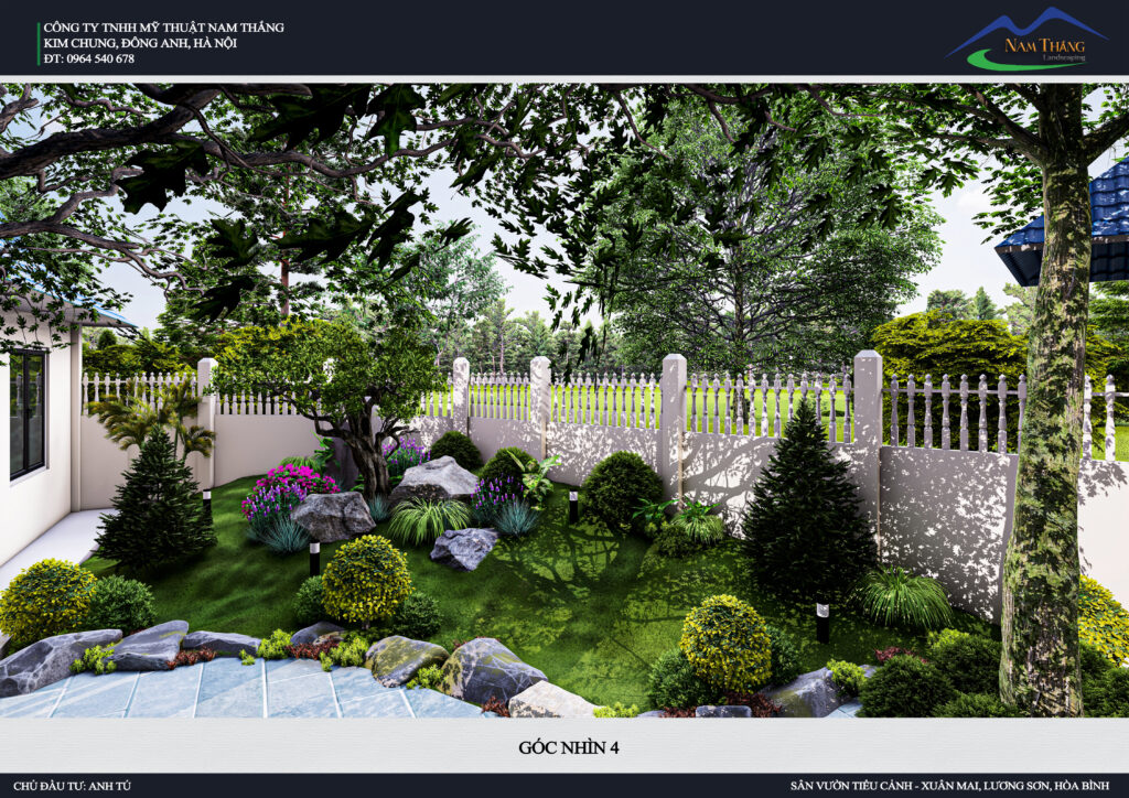 Sân Vườn Anh Tú – Xuân Mai, Lương Sơn, Hòa Bình | Dự Án Cảnh Quan Nổi Bật