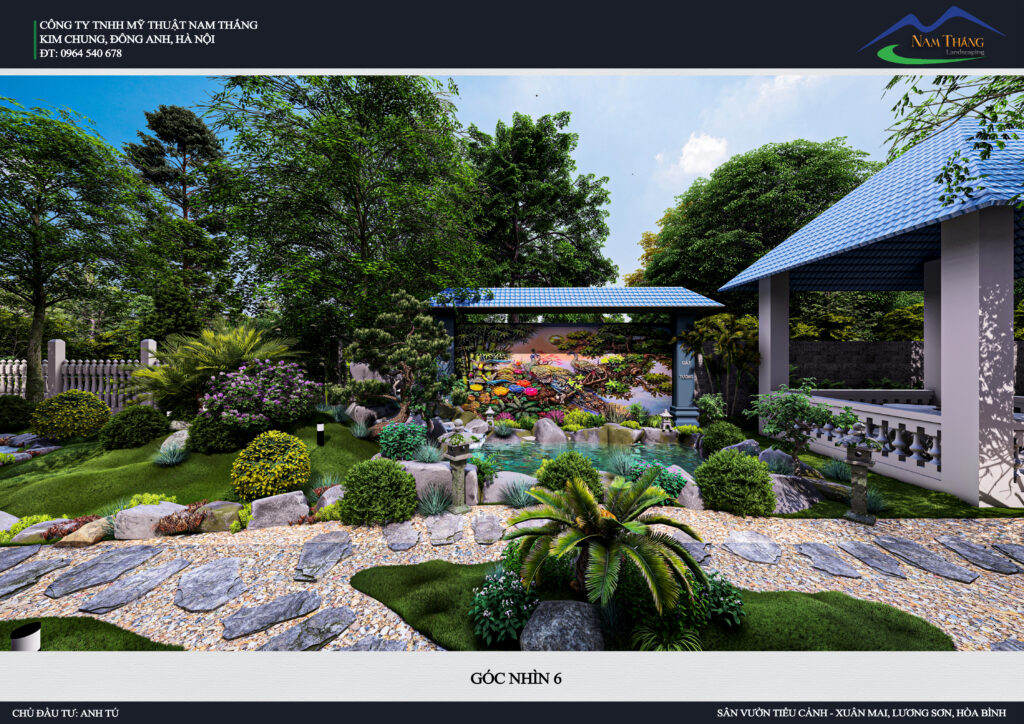 Sân Vườn Anh Tú – Xuân Mai, Lương Sơn, Hòa Bình | Dự Án Cảnh Quan Nổi Bật