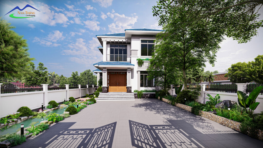 Hồ Cá Koi Của Khuôn Viên Sân