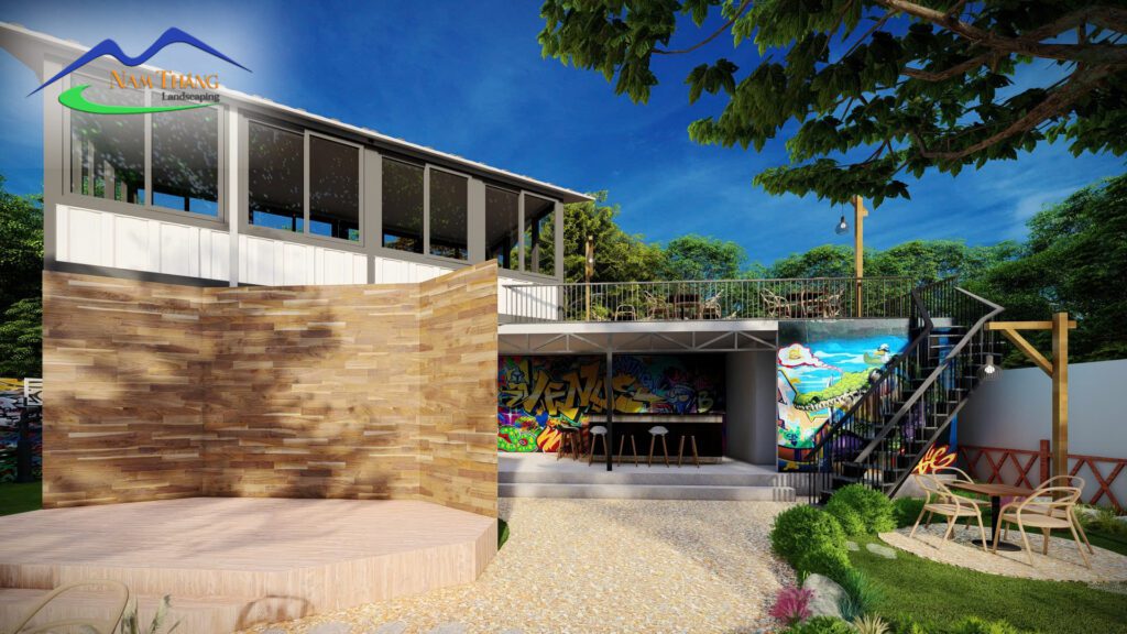 Hóng Caffe | Thiết Kế Quán Cà Phê Sân Vườn Ngoài Trời Ấn Tượng Tại Mê Linh