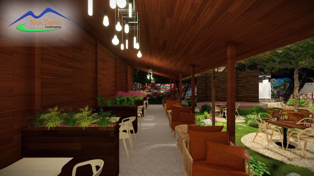 Hóng Caffe | Thiết Kế Quán Cà Phê Sân Vườn Ngoài Trời Ấn Tượng Tại Mê Linh