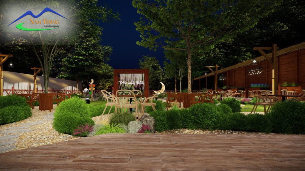 Hóng Caffe | Thiết Kế Quán Cà Phê Sân Vườn Ngoài Trời Ấn Tượng Tại Mê Linh