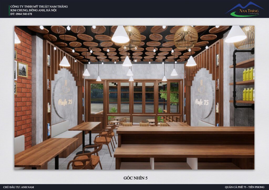 Caffe 75 – Thiết Kế Quán Cà Phê Hiện Đại &Amp; Ấm Cúng