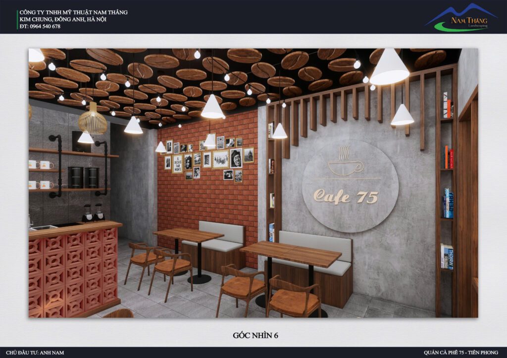 Caffe 75 – Thiết Kế Quán Cà Phê Hiện Đại &Amp; Ấm Cúng