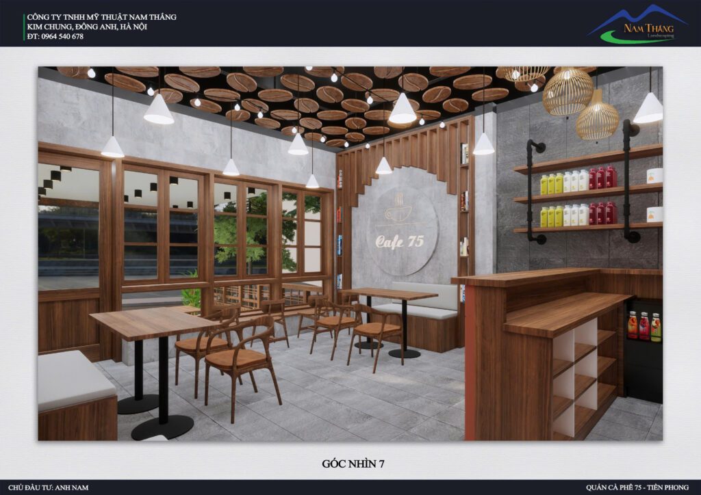 Caffe 75 – Thiết Kế Quán Cà Phê Hiện Đại &Amp; Ấm Cúng