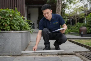 lỗi thi công sân vườn – ảnh minh họa thực tế tại Việt Nam